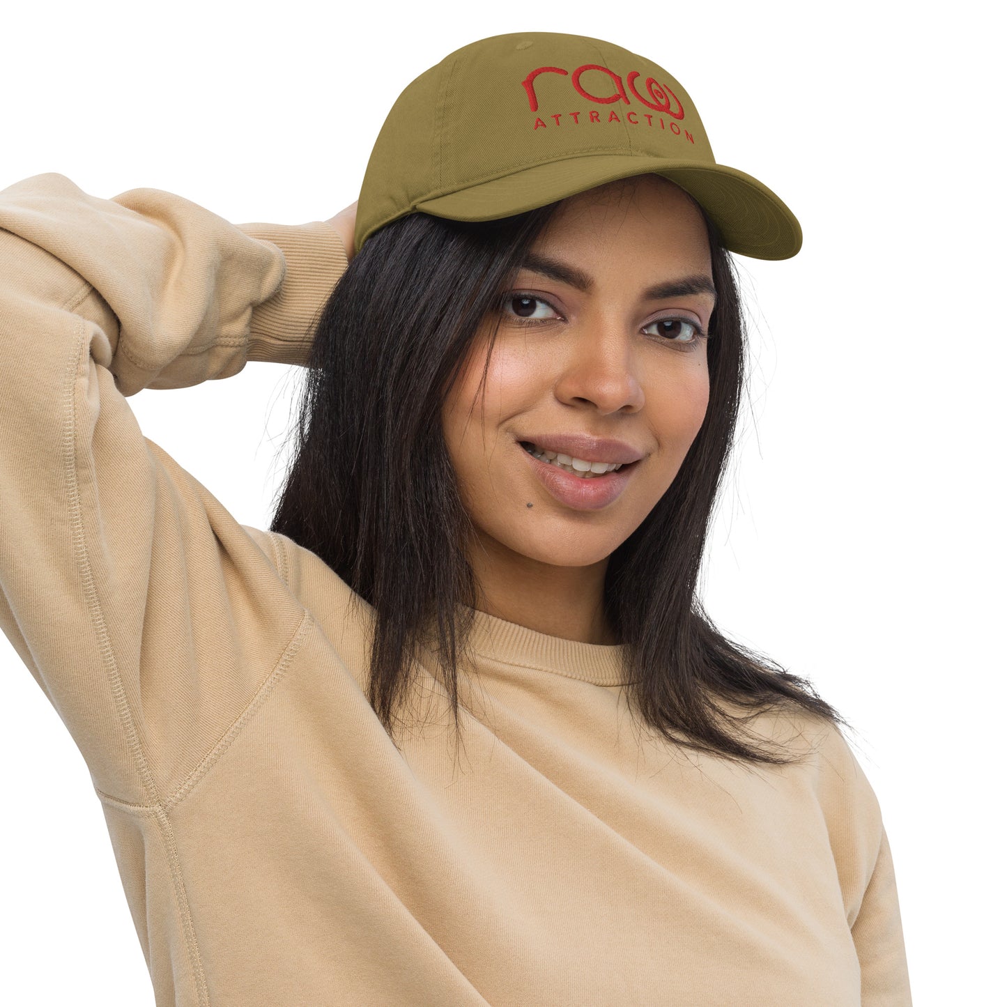 100% Organic Cotton Hat With Raw Attraction Logo