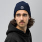 100% Organic Cotton Hat Embroidered Heart Initiation Beanie